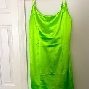 Lime green Fashion Nova dress